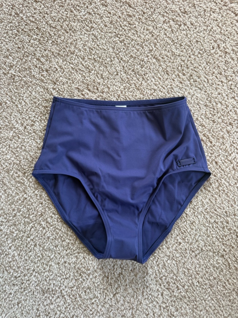 New Zimmermann Sculpt High Rise Bikini Bottoms Swim Navy/ Plum Color size 0 - Picture 2 of 8